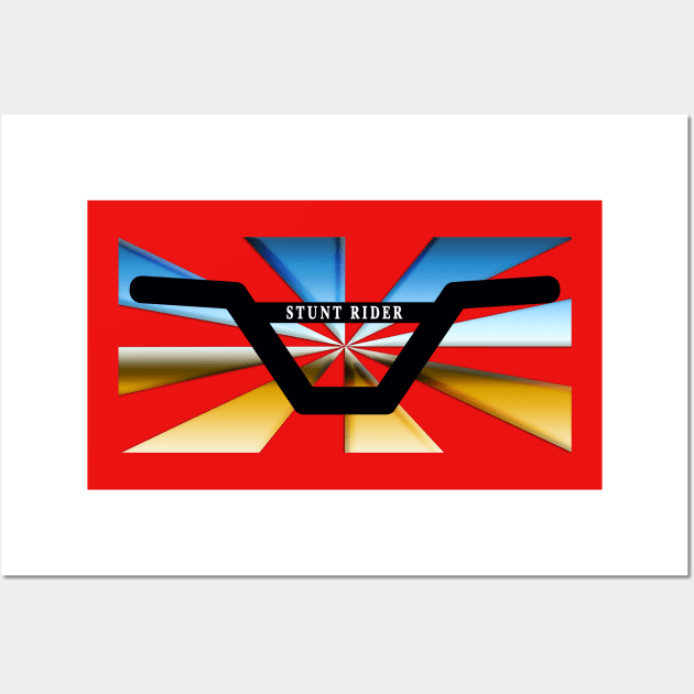 Stunt Rider Wall Art by CreativePhil